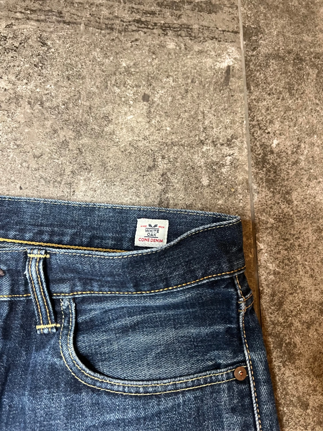 Vintage Selvedge Levis 501 White Oak - 3