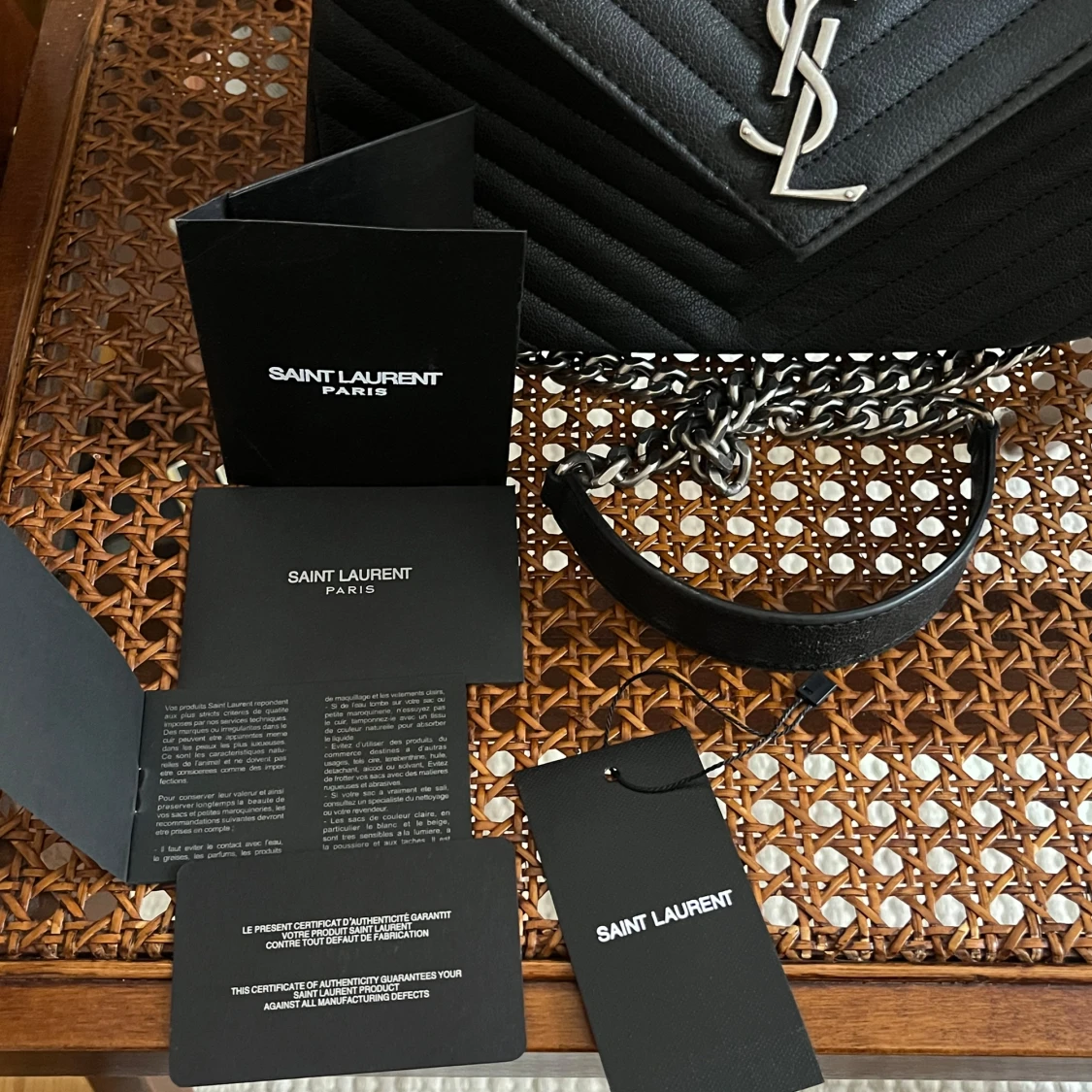 Svart quiltad axelväska från Saint Laurent YSL - 2