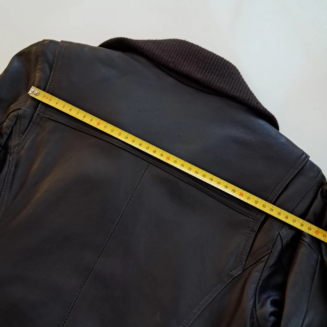 Svart skinnjacka från Goldstein, strl 38 - 4