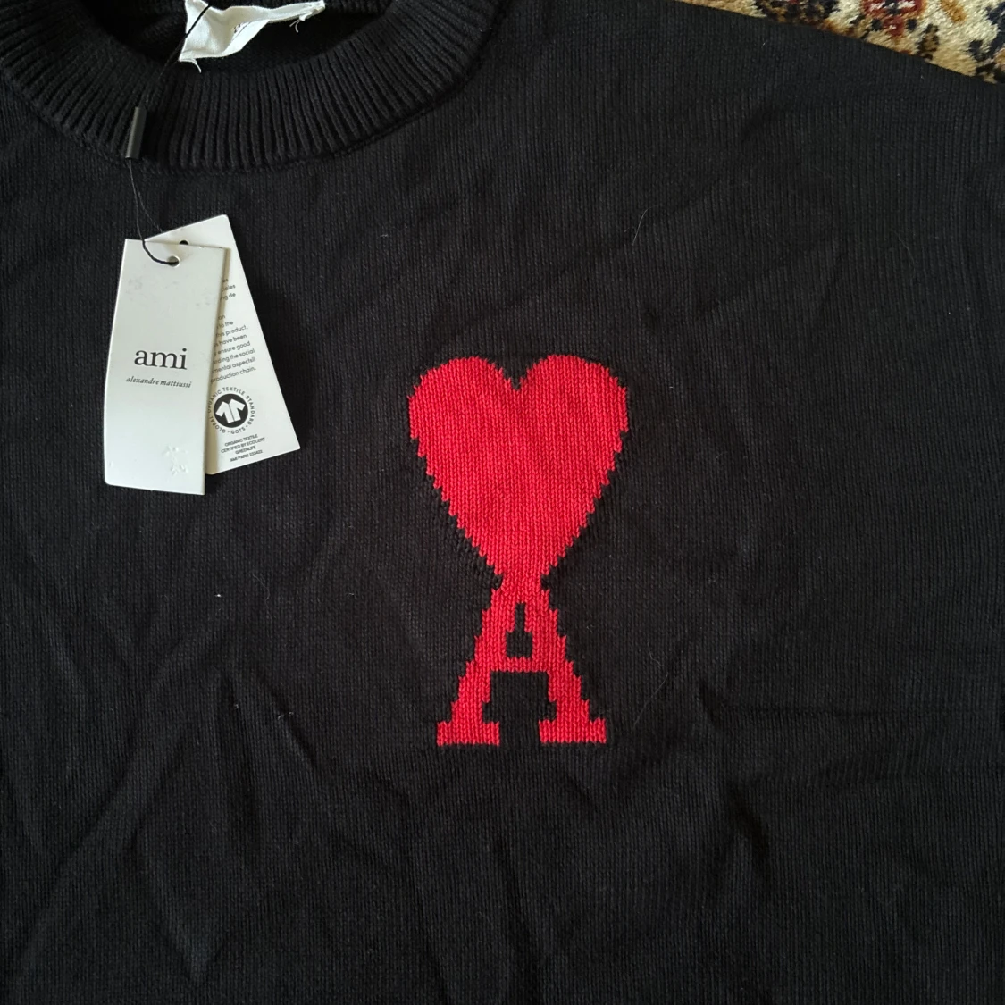 Svart stickad tröja från Ami Paris - 2
