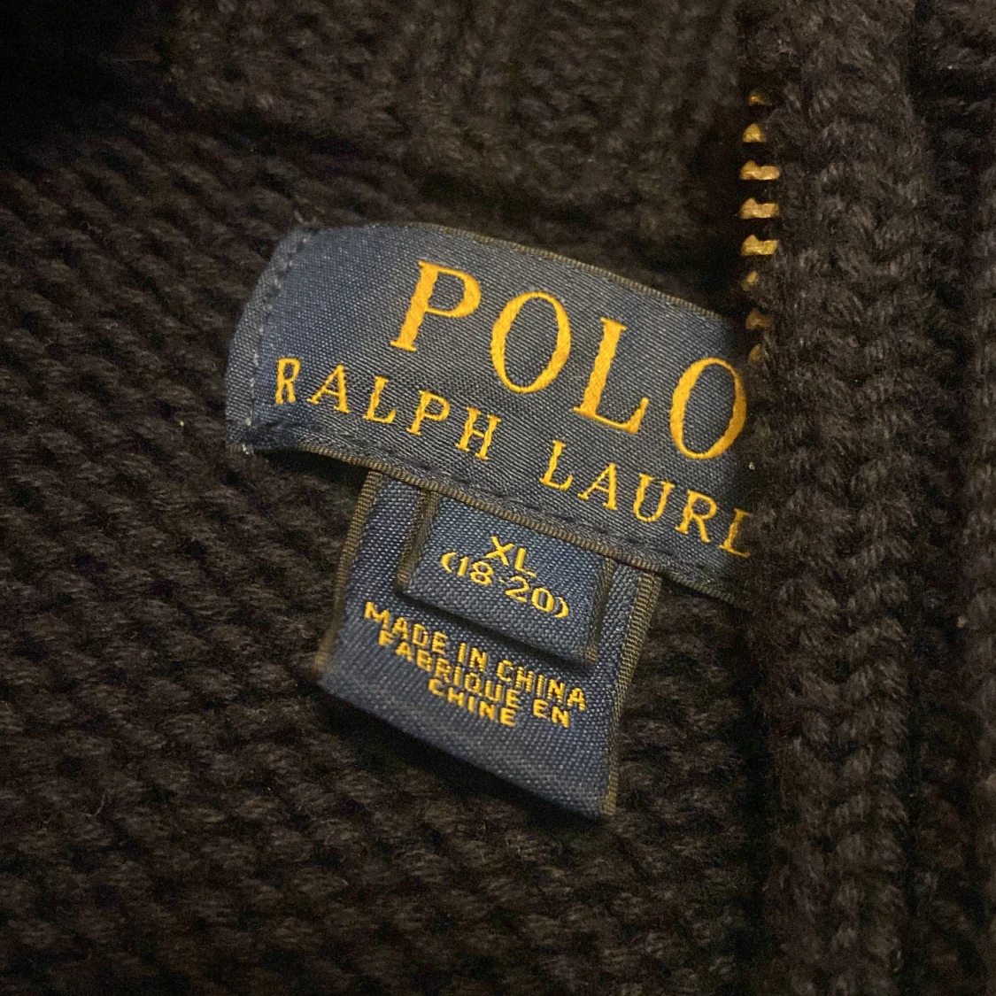 Mörkblå stickad tröja Polo Ralph Lauren - 2
