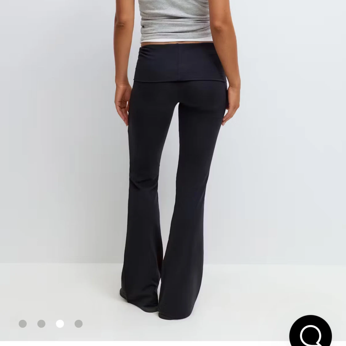 Marinblå yogabyxor - 1