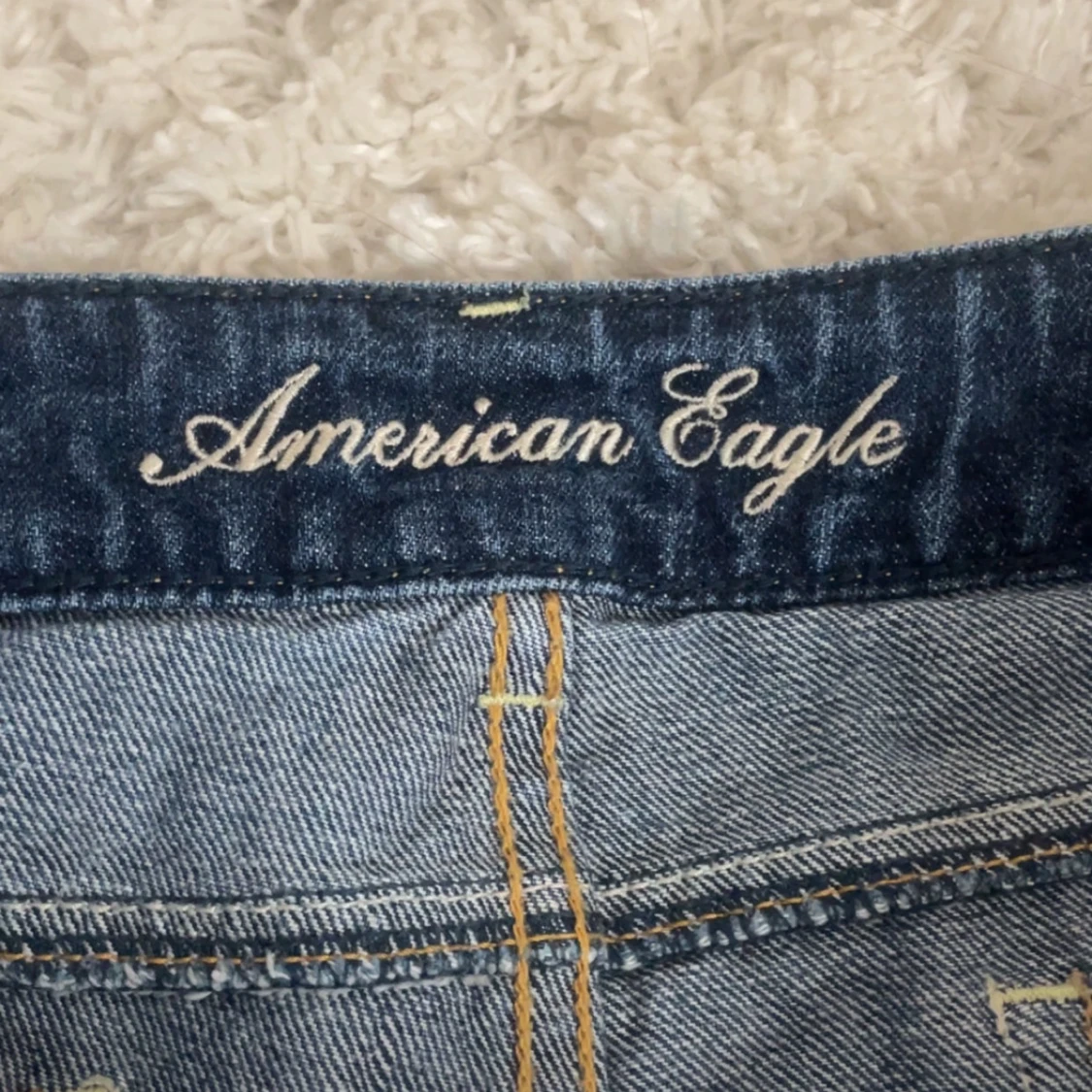 American Eagle jeansshorts låg midja - 3