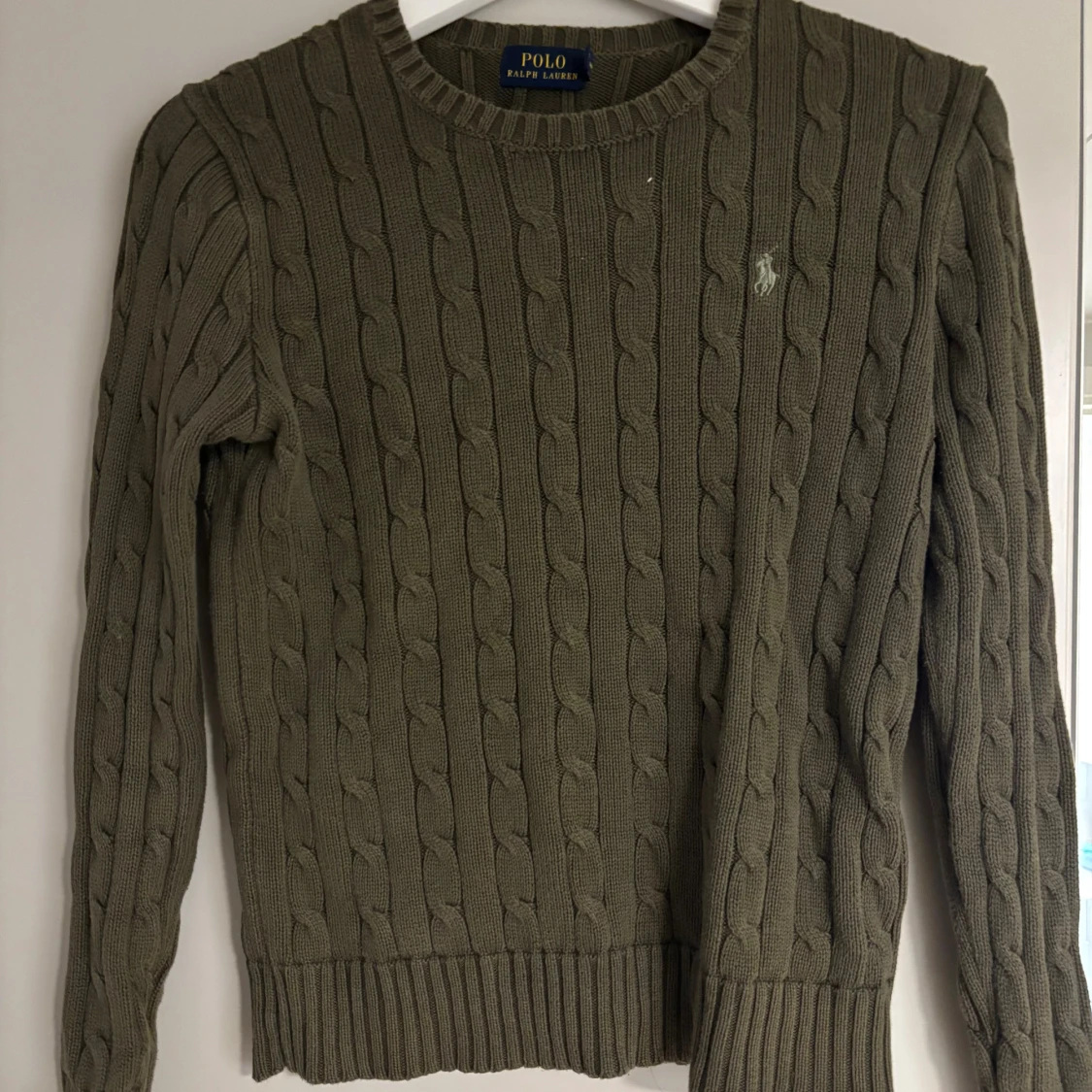 Olivgrön stickad tröja Polo Ralph Lauren