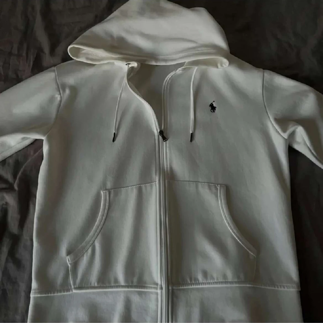 Vit hoodie från Ralph Lauren