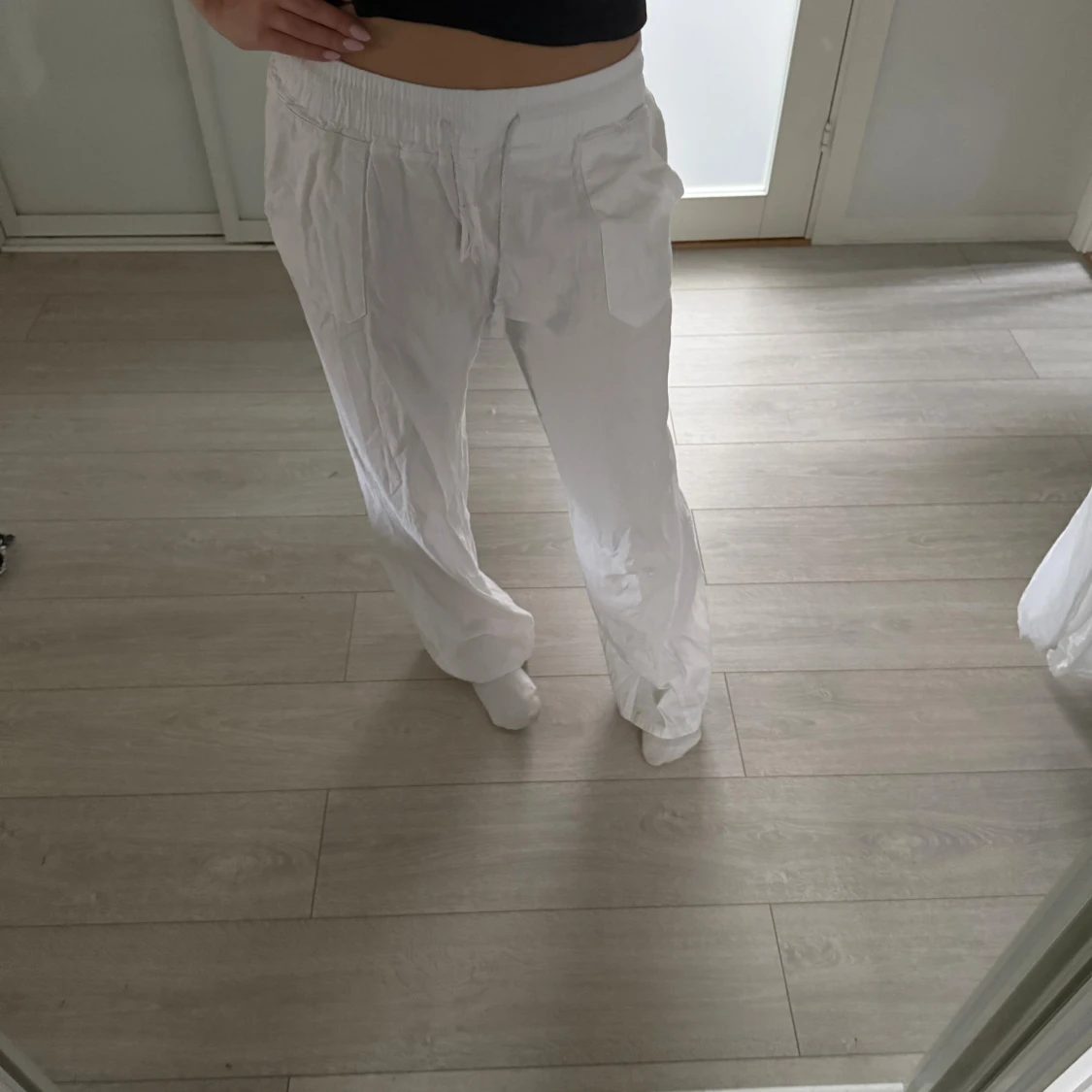 Vita Roxy Linnebyxor  - 1