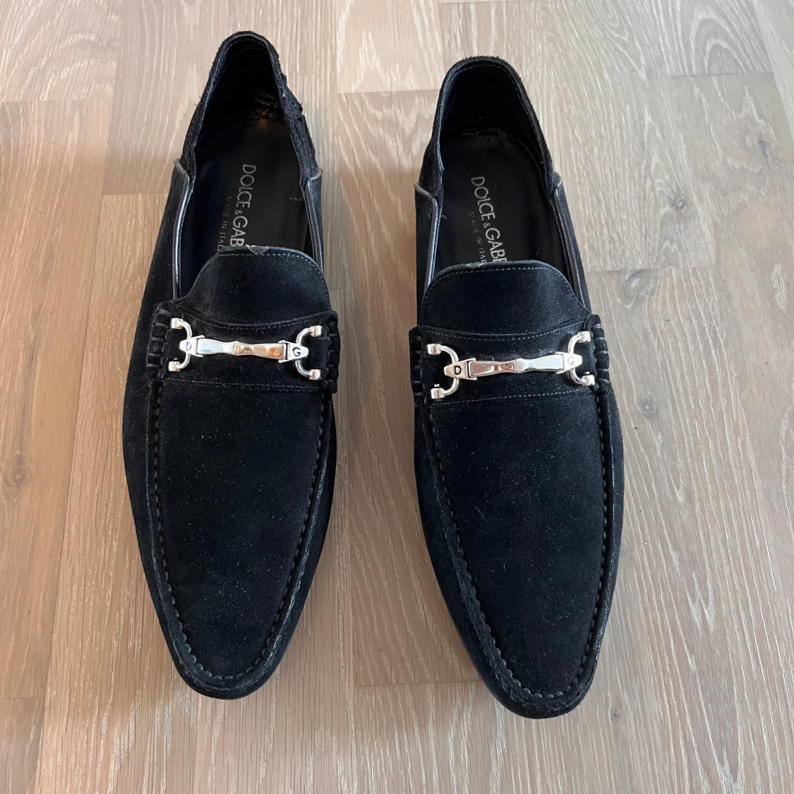 Svarta mockaloafers Dolce & Gabbana