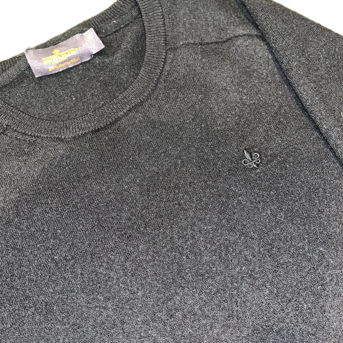 Svart merinoullströja från Morris - 1