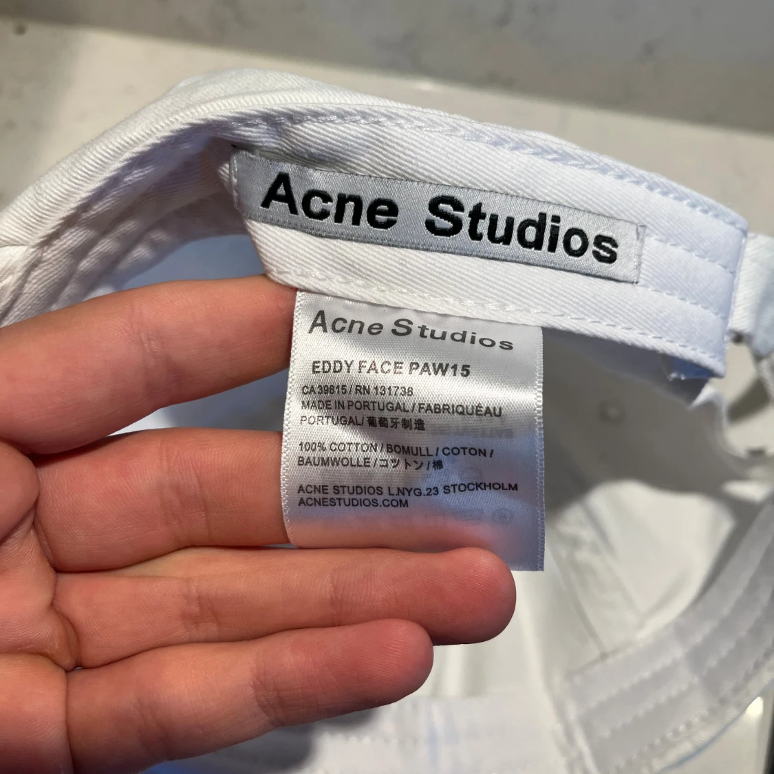 Vit keps från Acne Studios - 2