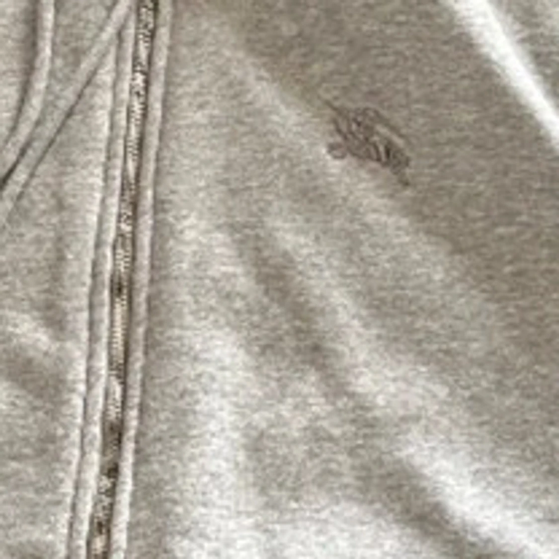 Grå burberry zip hoodie - 1