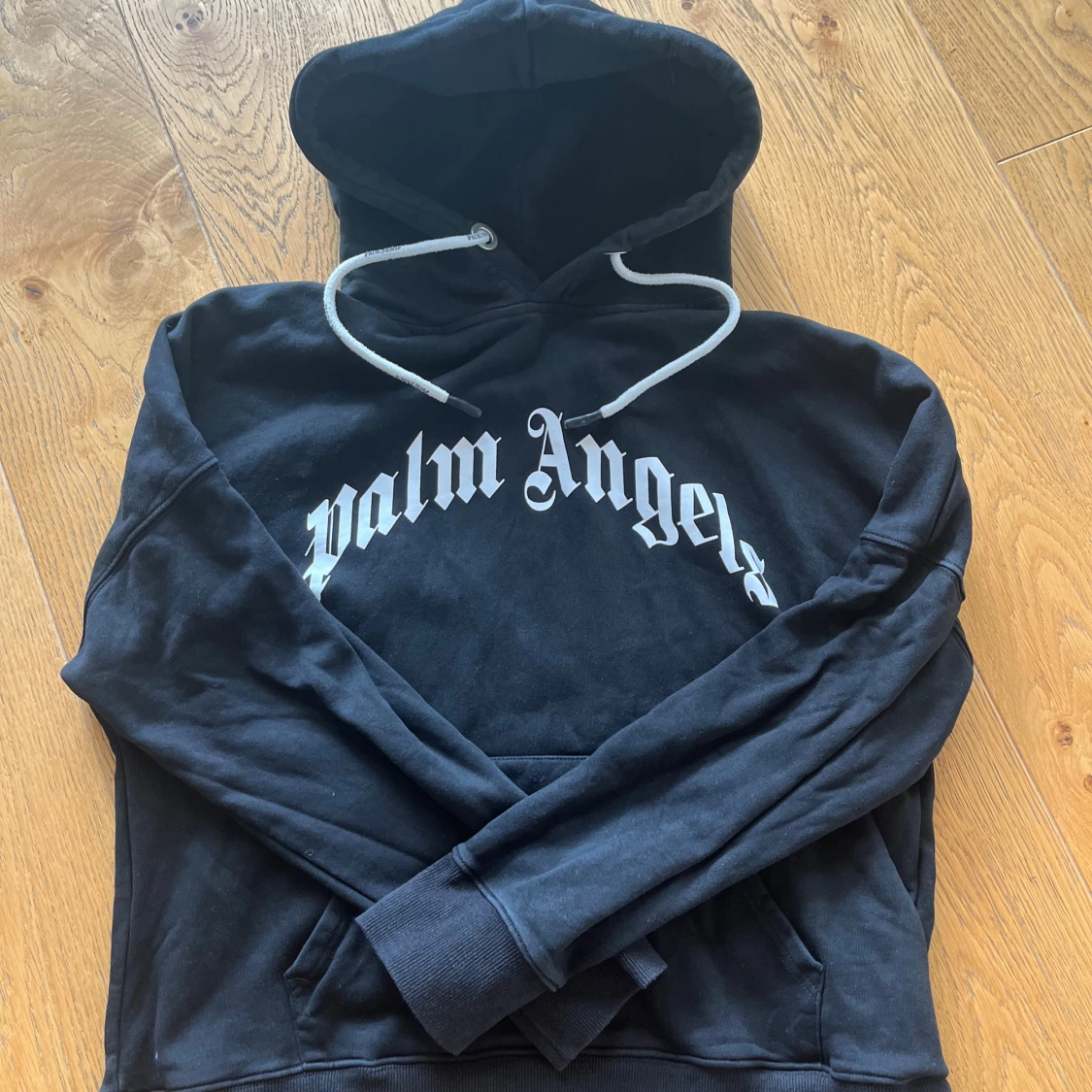 Svart Palm Angels hoodie med tryck