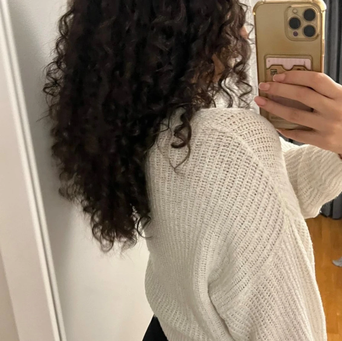 Vit croppad kofta från H&M - 1