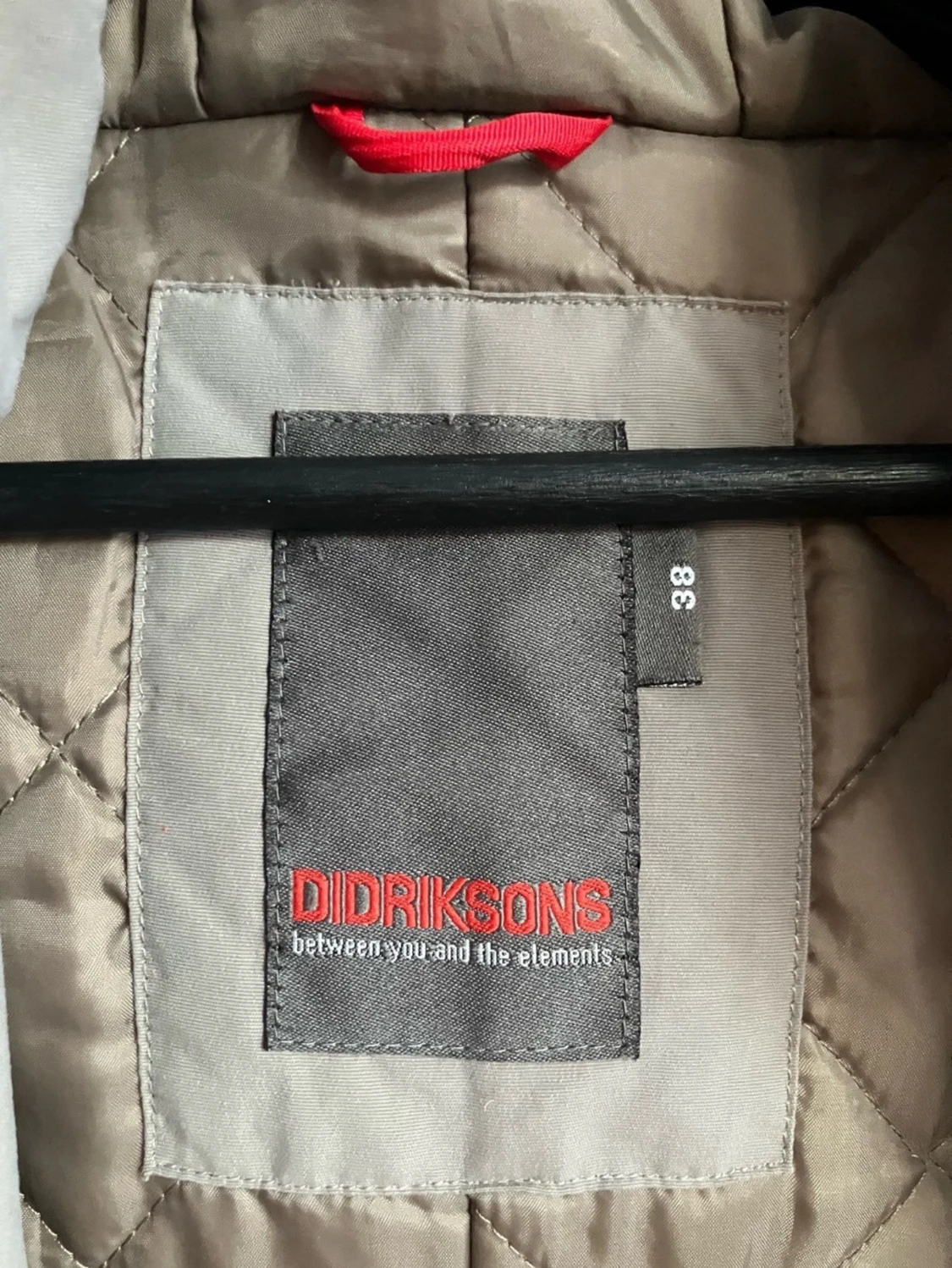 Grå parkajacka från Didriksons, strl 38 - 1