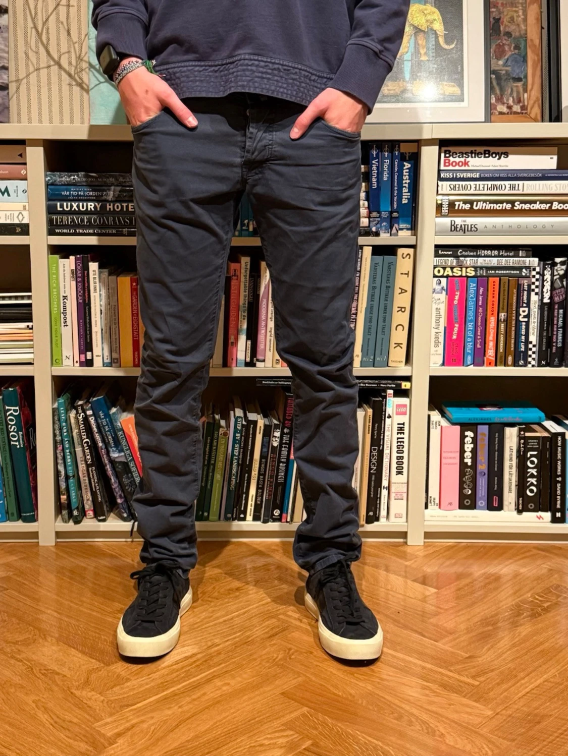 Jacob Cohën mörkblå byxor