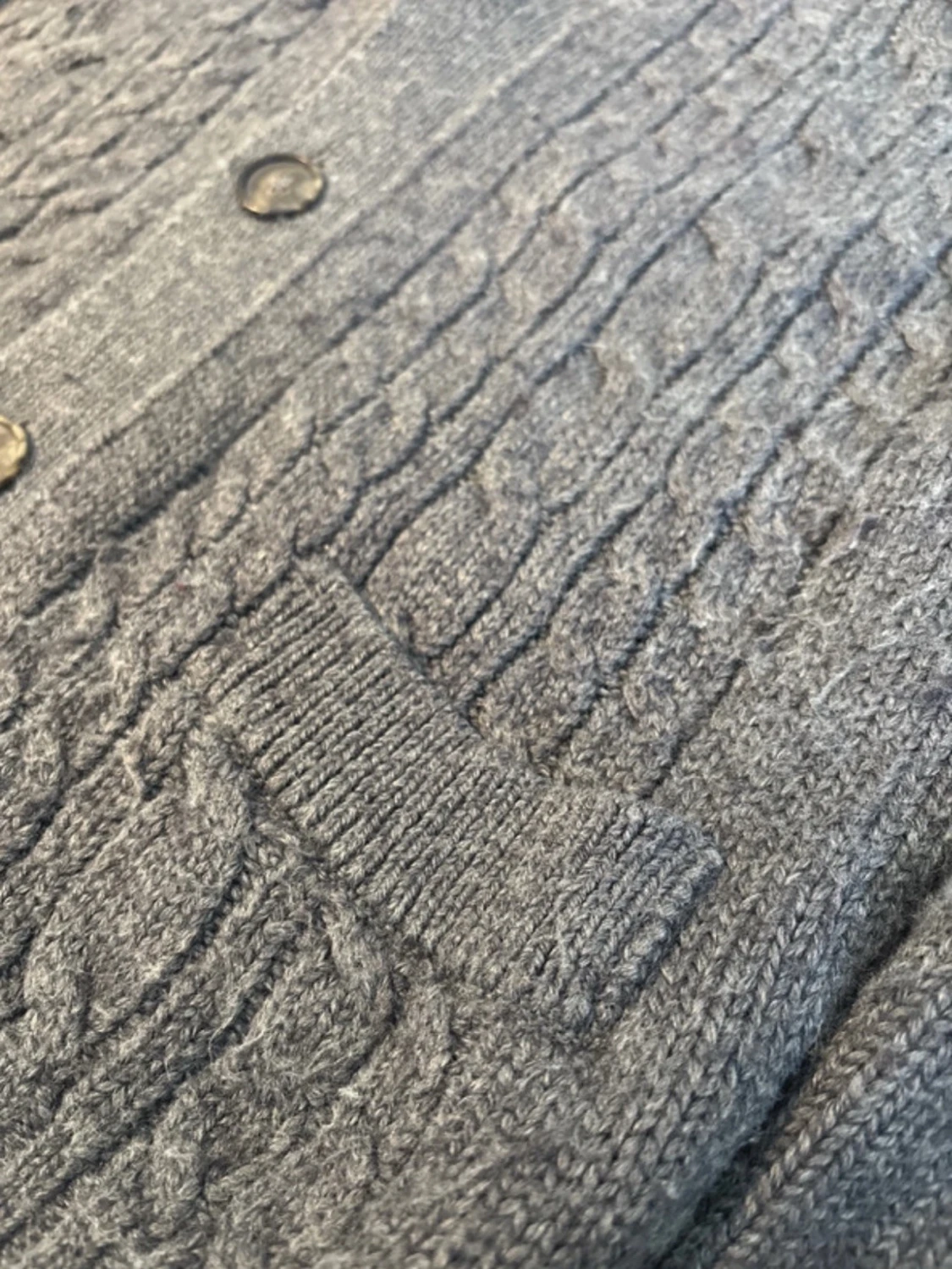 Grå Morris Merino Cardigan - 4