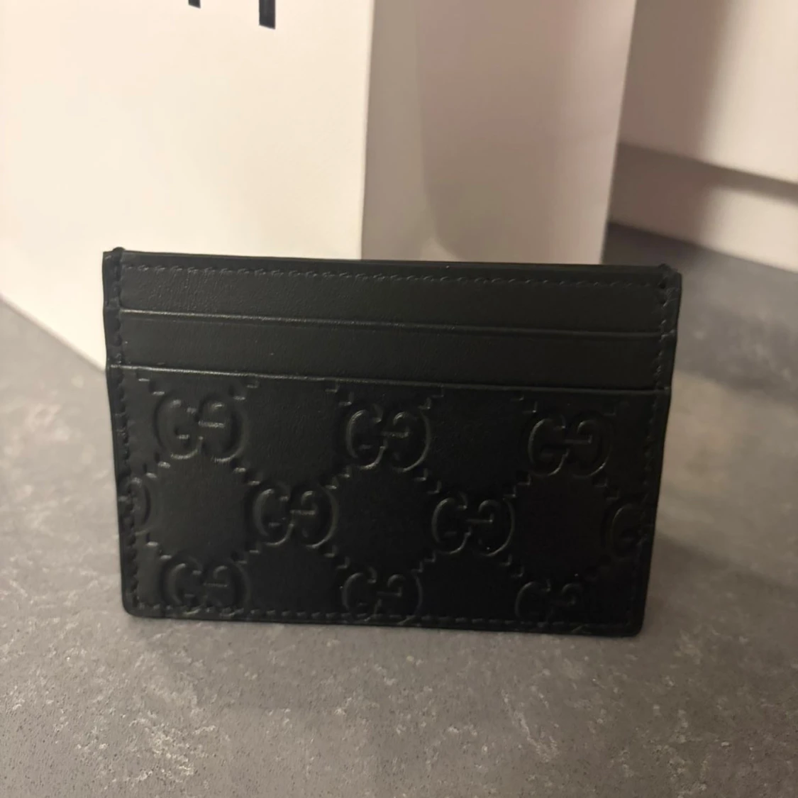 Äkta Svart kortfodral från Gucci i skinn - 1