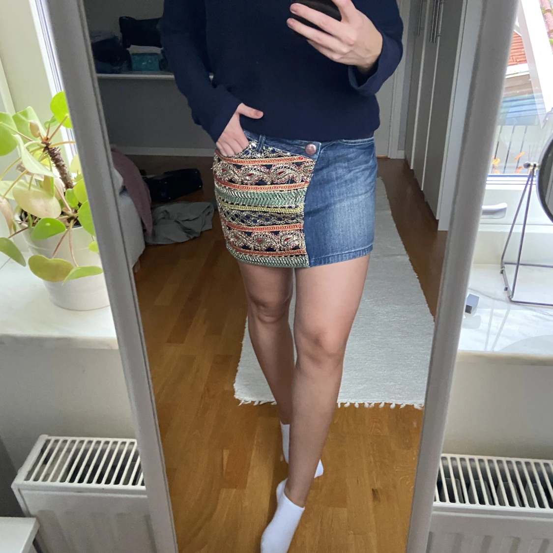 Lågmidjad jeanskjol - 27