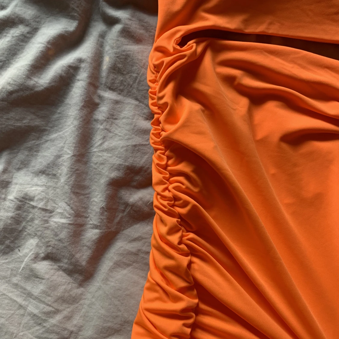 Neonorange klänning  - 91