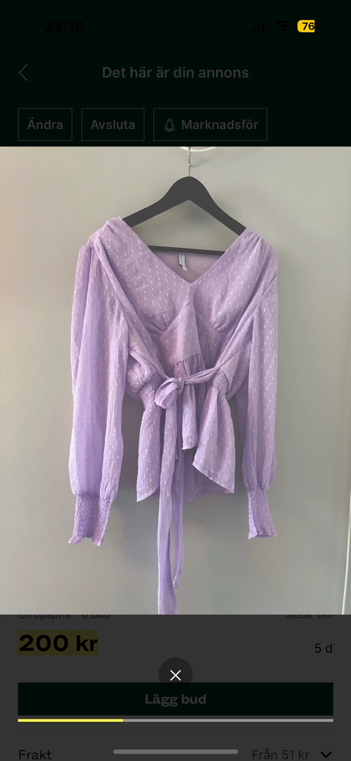Lila blus/topp