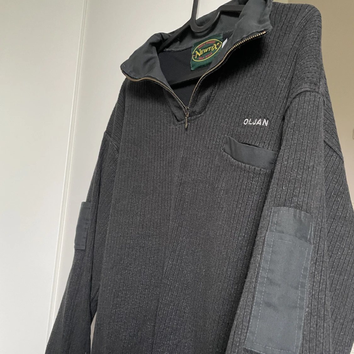 Grå vintage tjocktröja