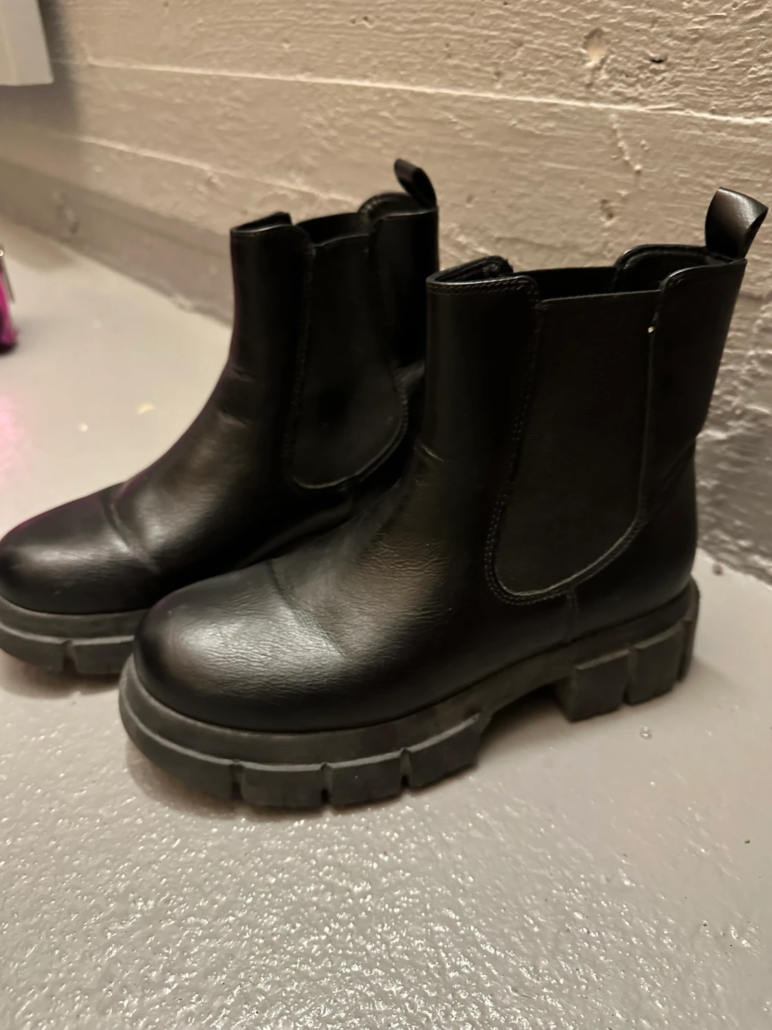 Svarta låga boots