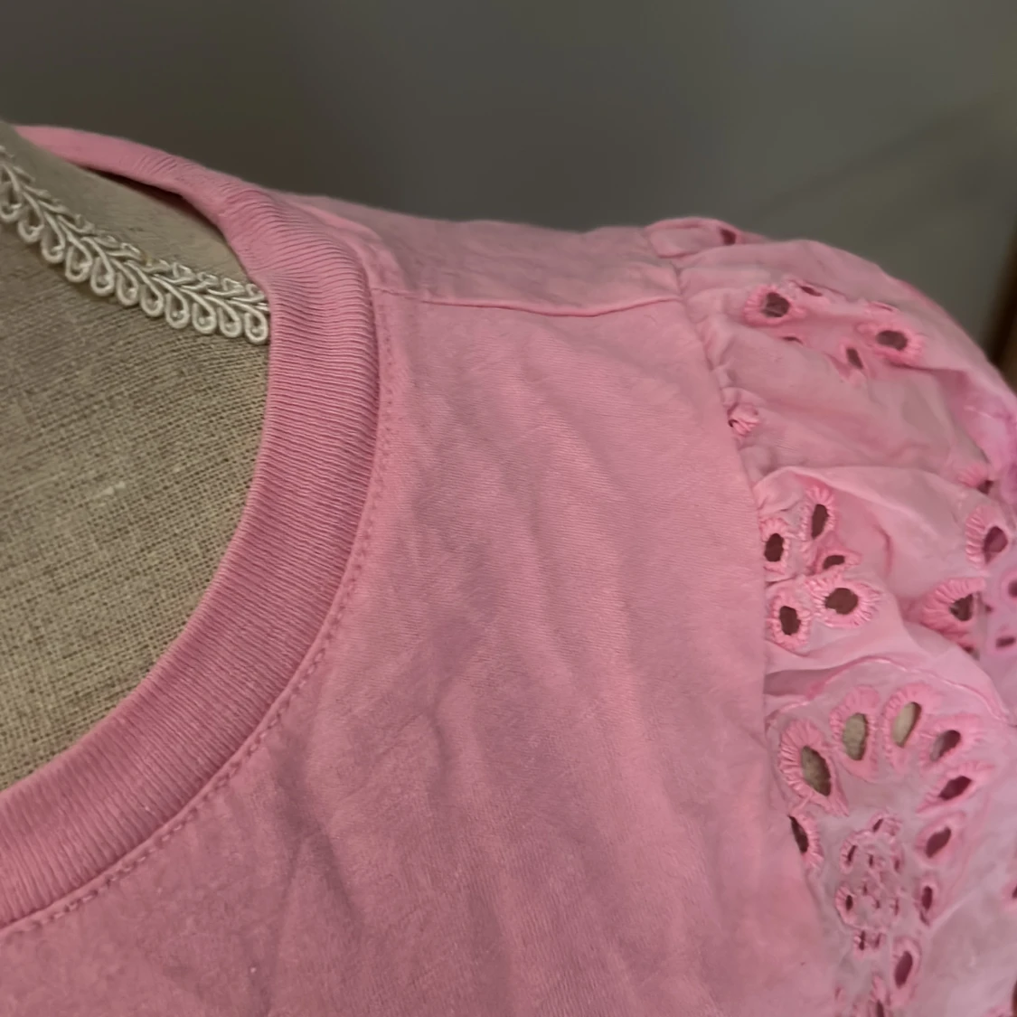 Rosa spets t-shirt - 91