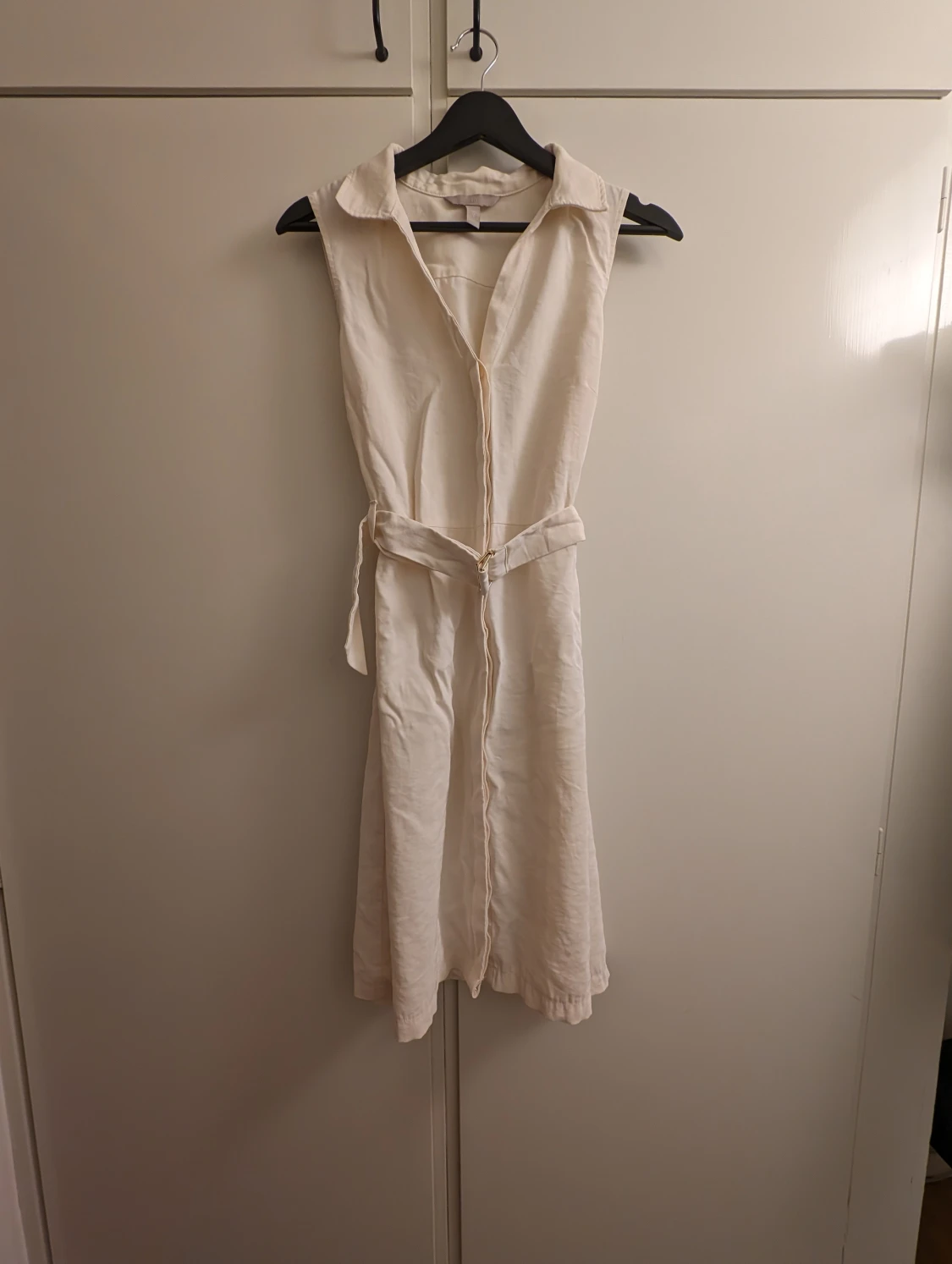 White beige summer dress 