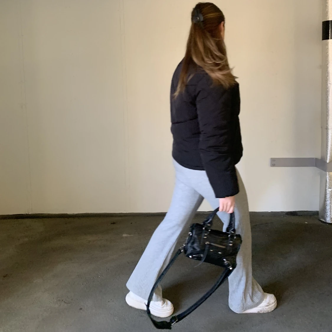 Svart vinter/höstjacka - 91