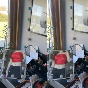 Röd strapless Topp - Röd Strapless top från Shein