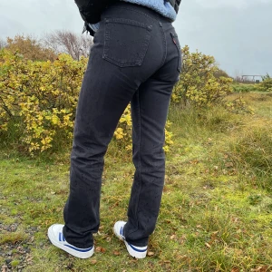 501Levis jeans - Svarta Levis jeans  w28. l32. 501. Snygga, inga hål, knappgylf Vintage 90tal Modell 160cm