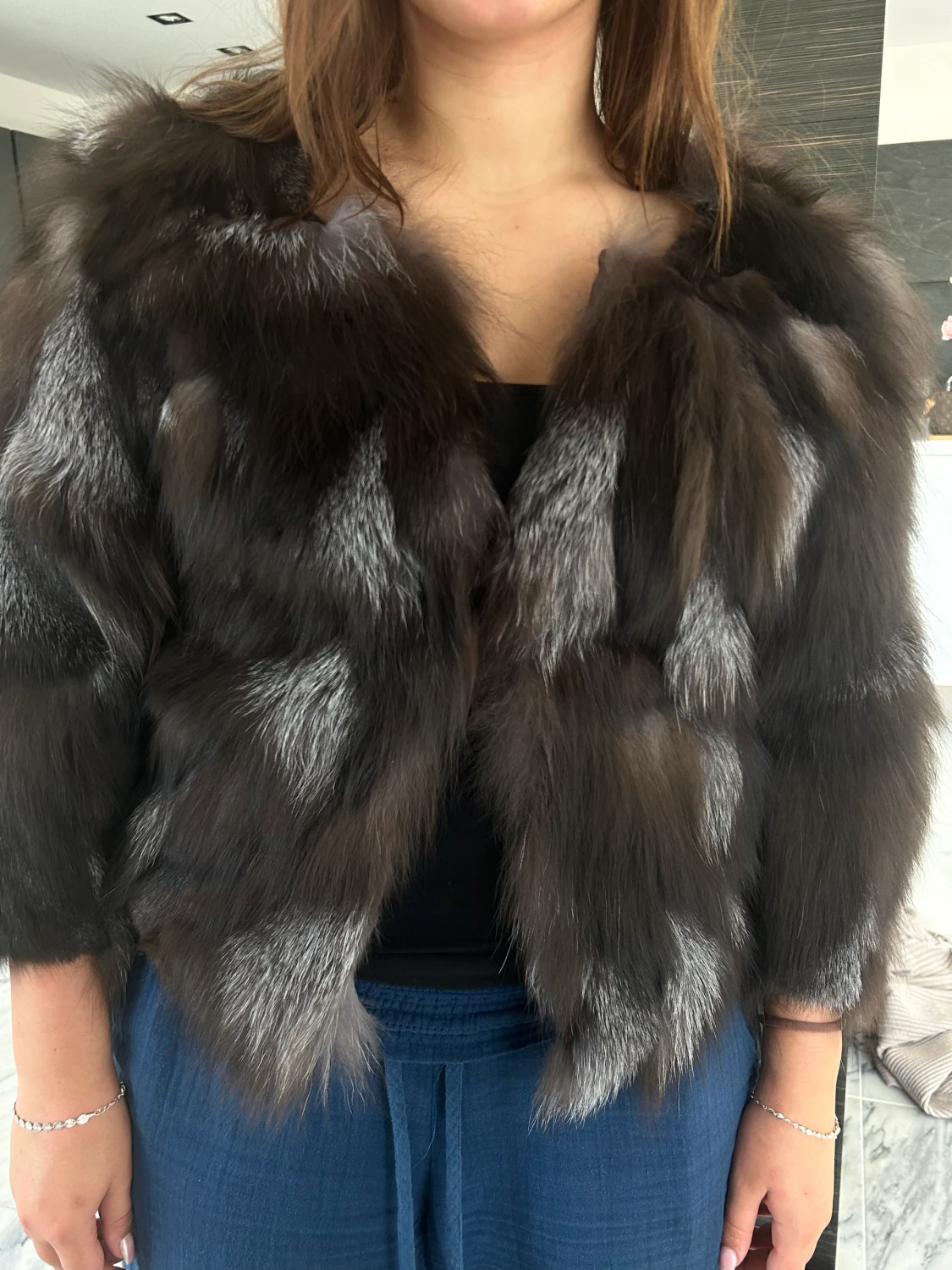 Päls kort jacka - 90