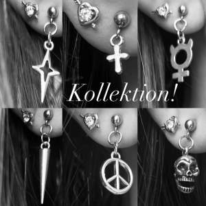 Har nu en ny liten smyckeskollektion med 6 olika par örhängen (inprincip alla går att få som halsband)👌🏻❣️⭐️ In på min profil för annonser och priser!❣️
