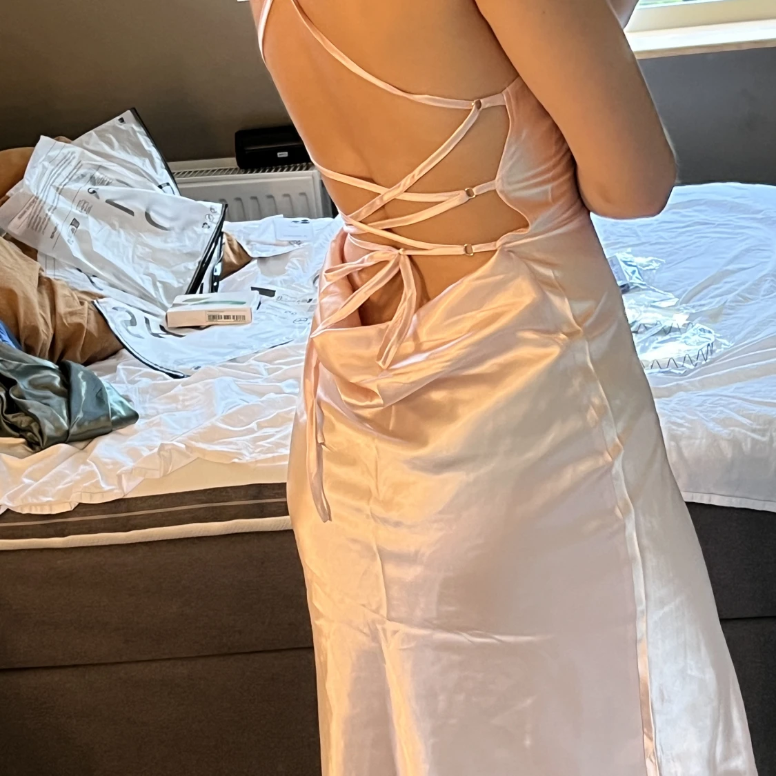 Ljusrosa klänning - 90