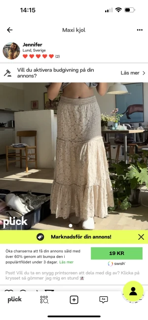 Maxi kjol - Passar s-L pga stretch 