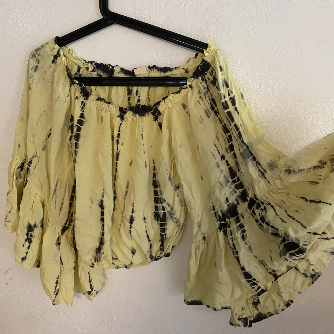 Häftig cropped blus, 60tal