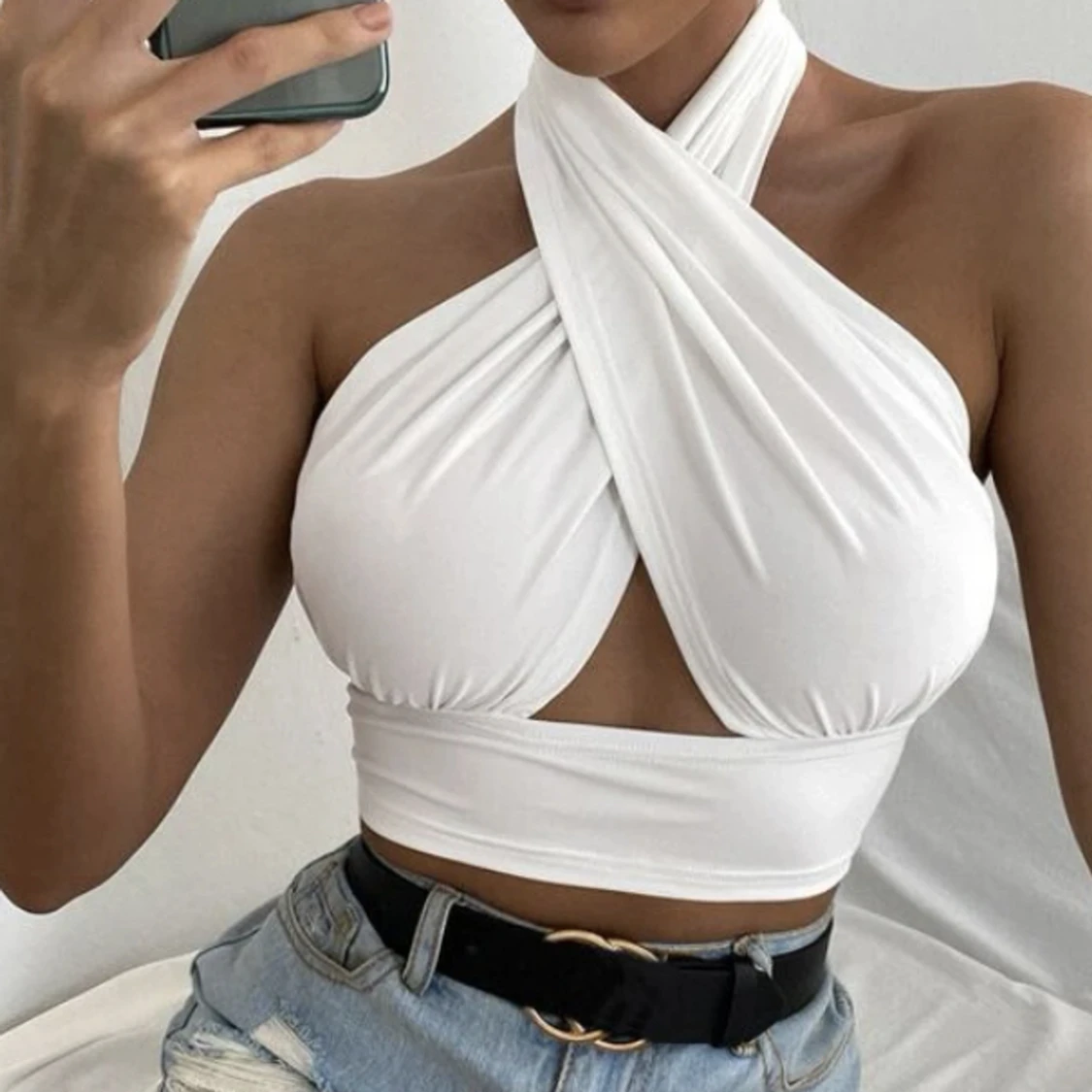 Asfin halter neck top från shein