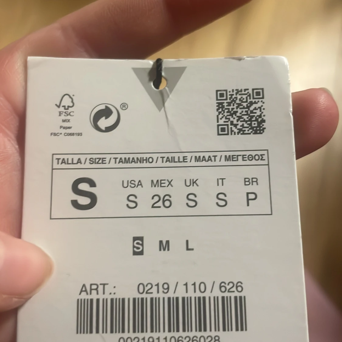 Rosa topp storlek S - 91