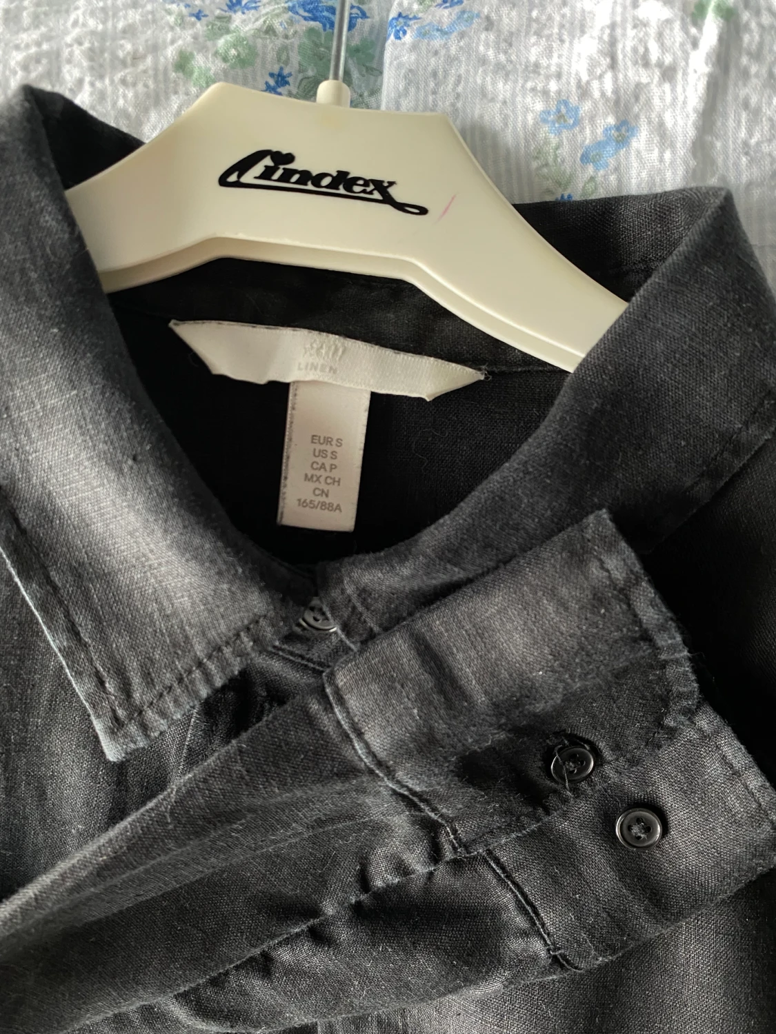 Svart linneskjorta - 90