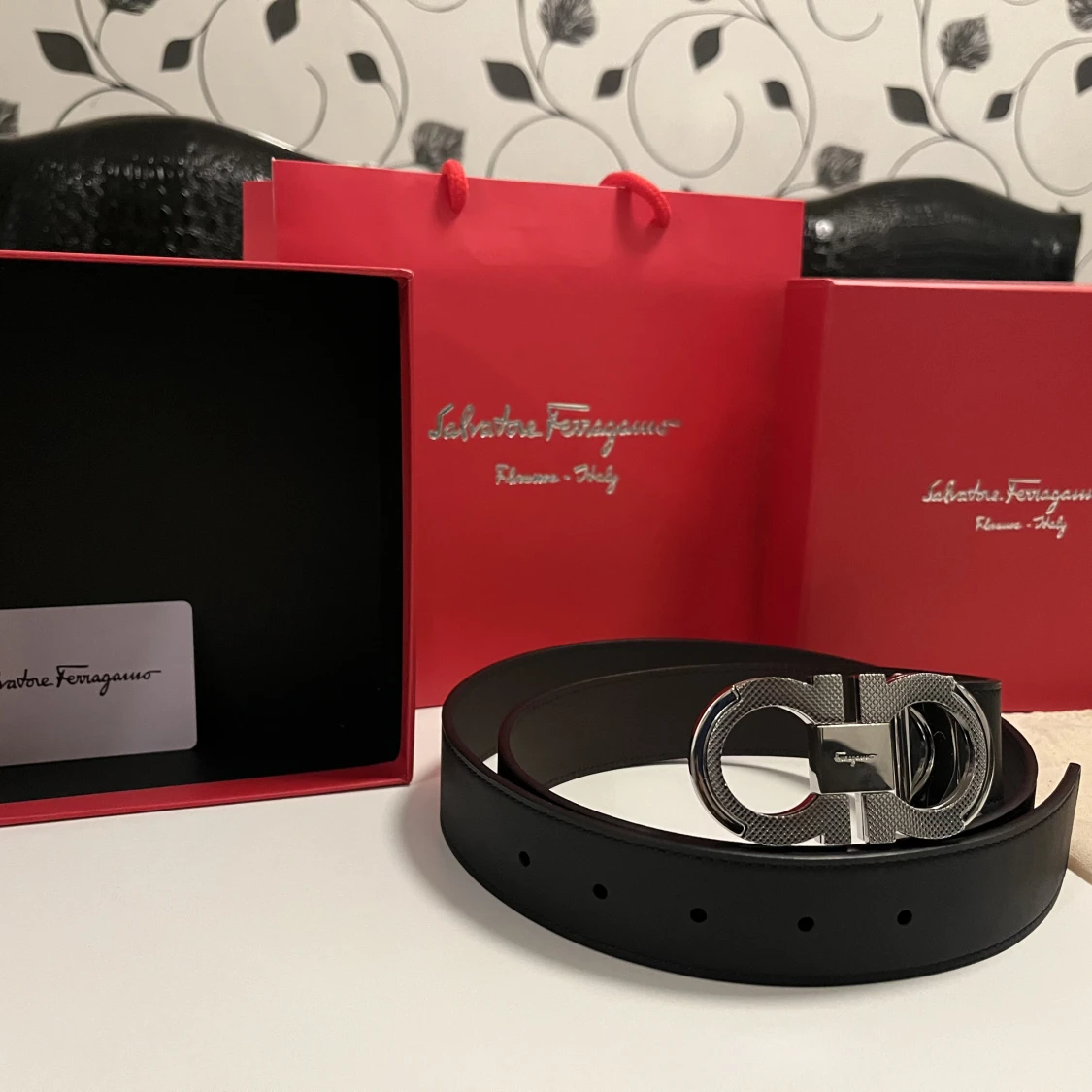 Salvatore Ferragamo bälte  - 91