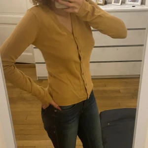 Guldig knapp topp - En fin guldig knapp topp. Lite dåliga bilder då man inte se färgen ordentligt men bara kontakta om det är något som du undrar eller om du vill ha fler bilder 🥰