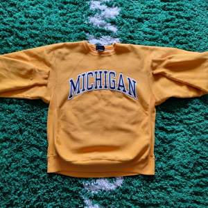 Riktigt skön vintage university of Michigan Collage tröja. Den är i helt perfekt skick utan fläckar även fast sen är från 90 talet.