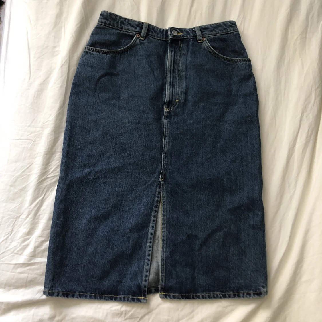 Lång jeans kjol - 91
