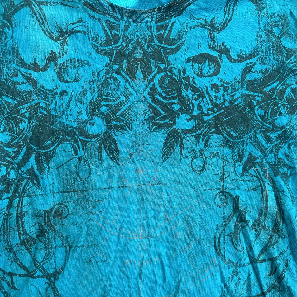 blå y2k tshirt - 90