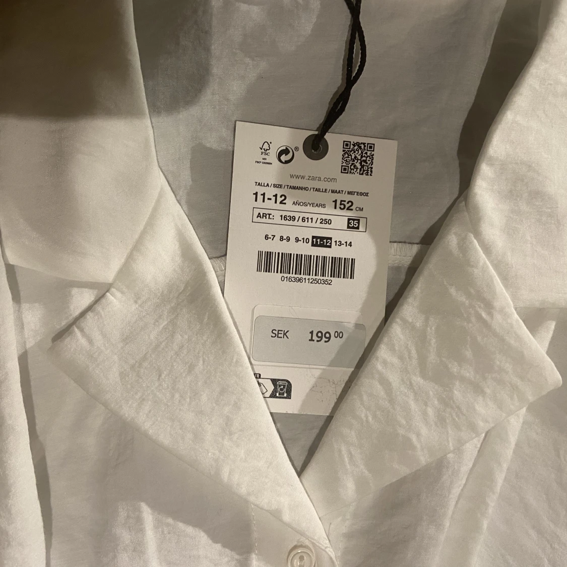 Kortärmad skjorta vit - 90