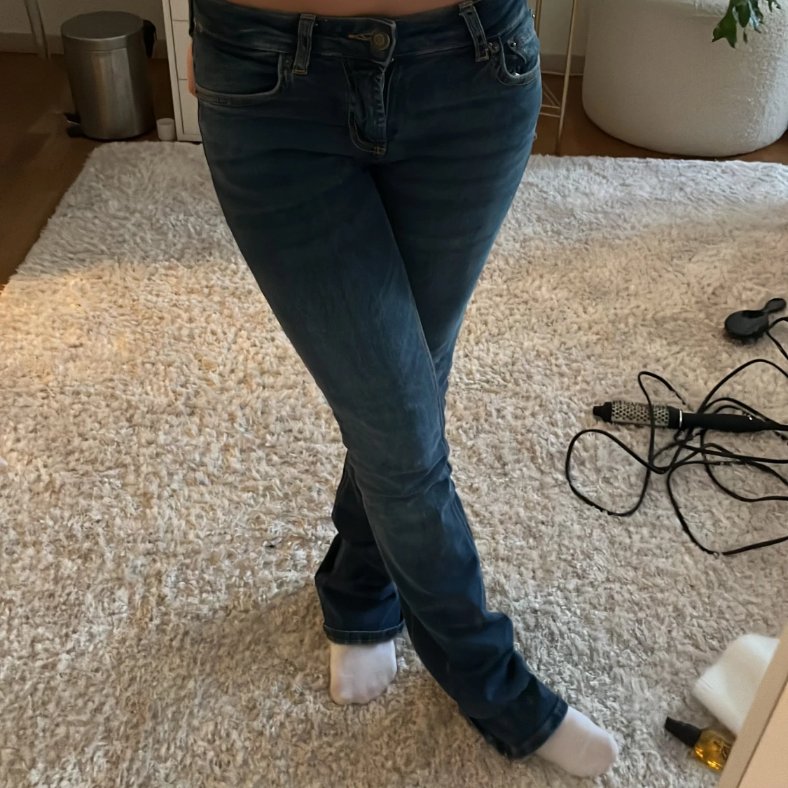 lågmidjade jeans 