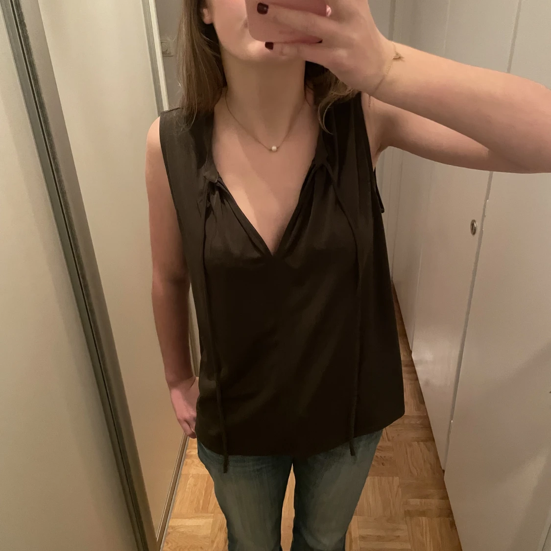 Mörkgrön blus - 91
