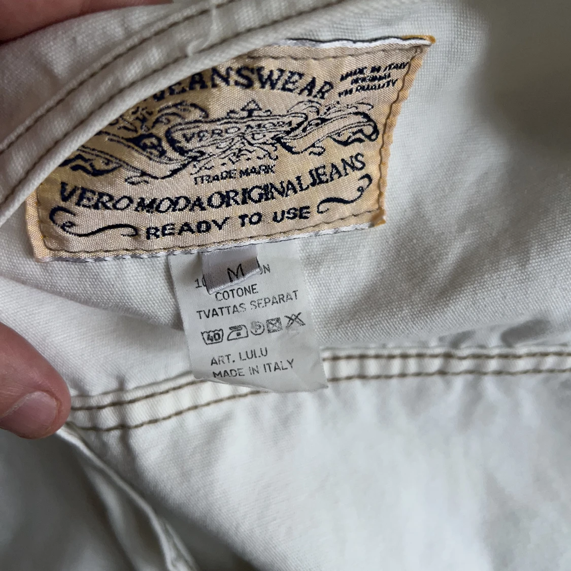 Fin vit jacka strl M - 90