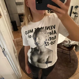 Cool T-shirt  - Säljer min ascoola T-shirt från zara köpt i våras!!! Har en perfekt passform med ett så ballt tryck!!!💗Sparsamt använd. 