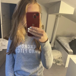 Grå sweatshirt  - Säljer denna snygga gråa sweatshirt då den inte kommer till användning längre💕kontakta mig vid fler bilder 