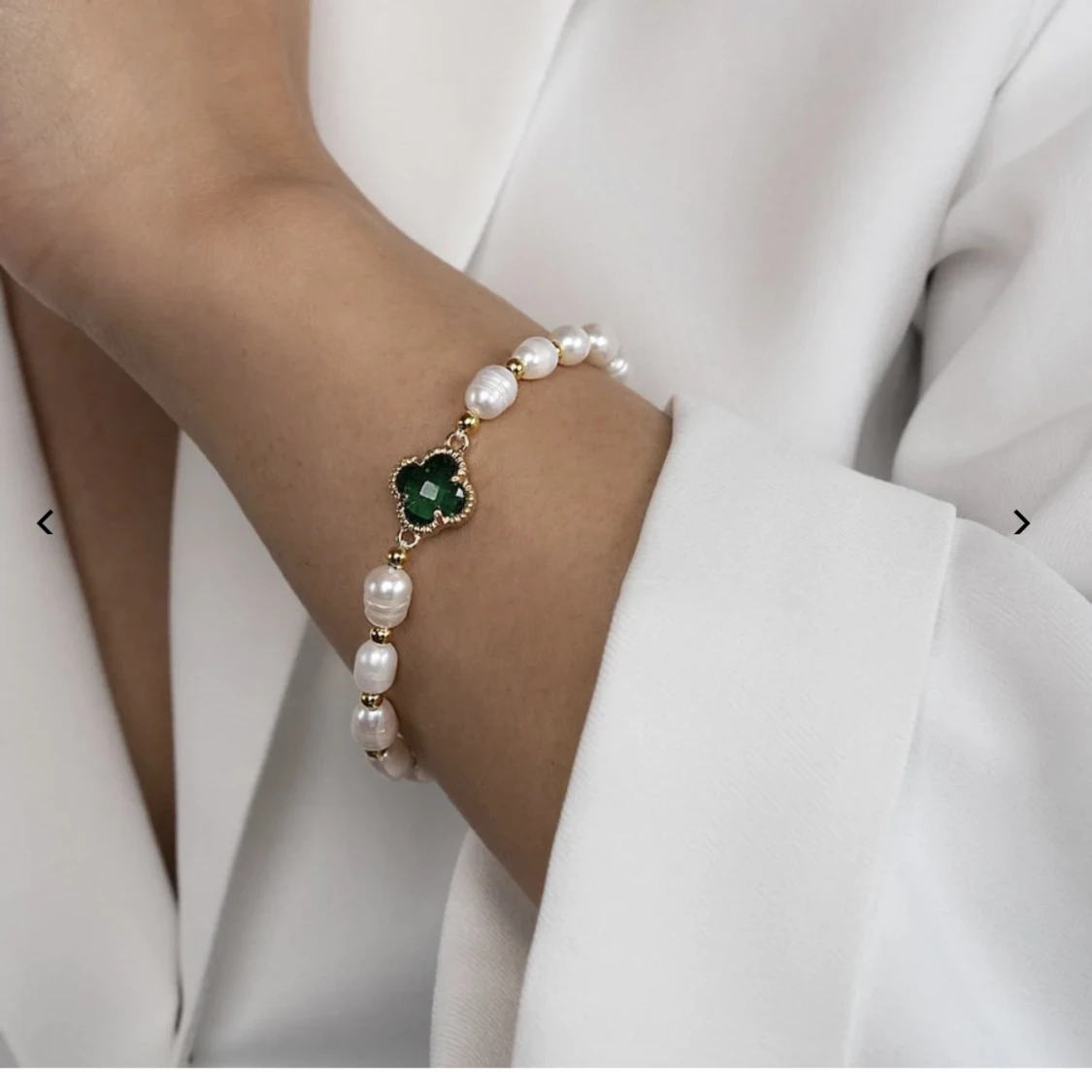 pearl clover armband - 90